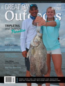 Capt Dan and daughter Taylor on Cover of Great days Outdoors Magazine
